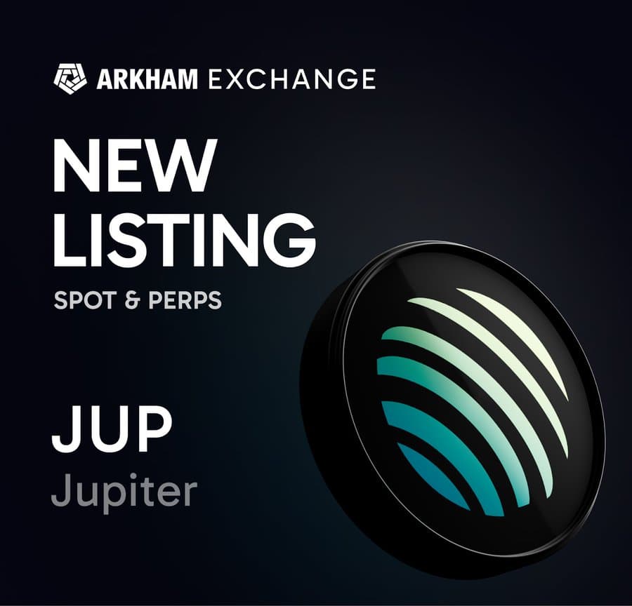 Jupiter (Jup) is to be listed on Arkham exchange