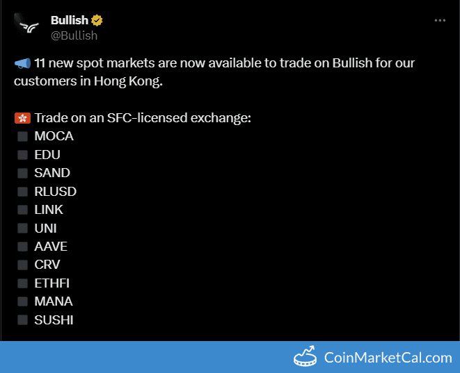 Aave Bullish Listing