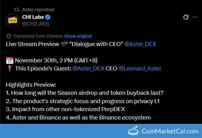 Aster Talk with CHI Labs