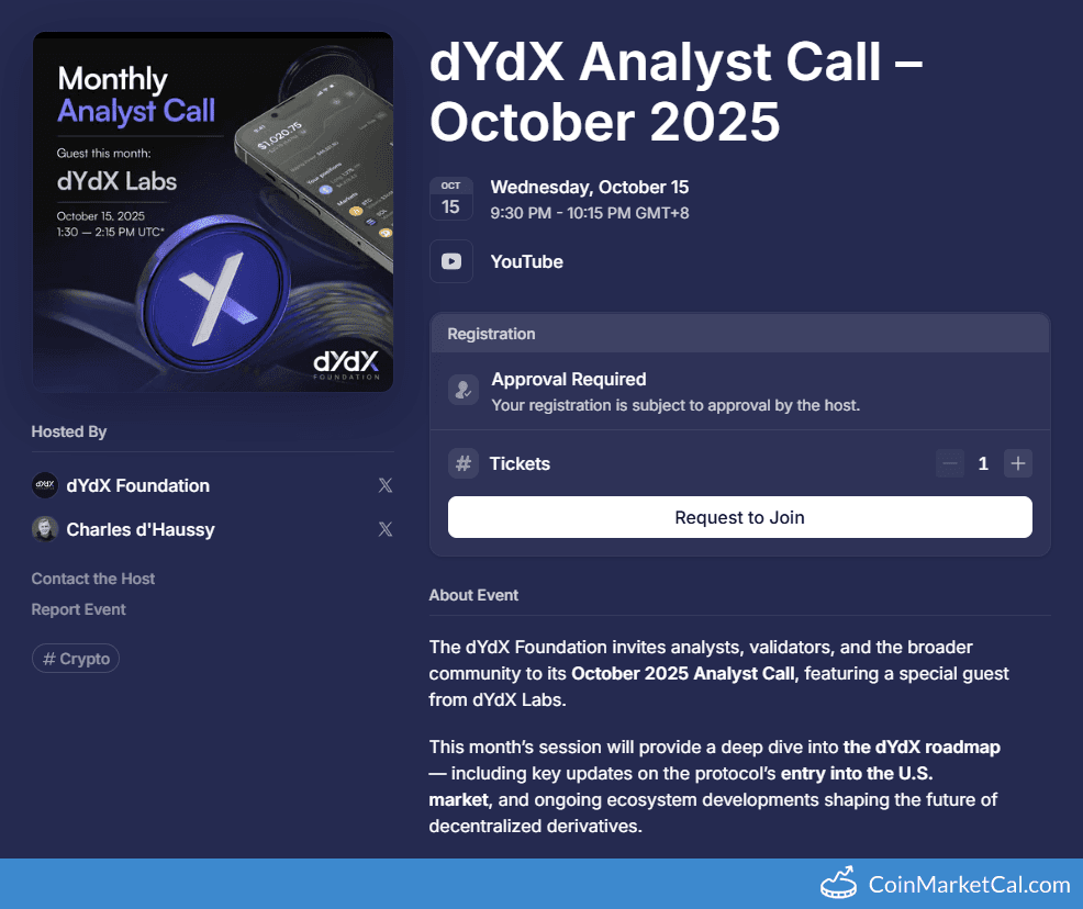 dYdX Analyst Call