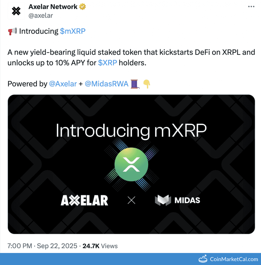 Axelar MXRP Launch