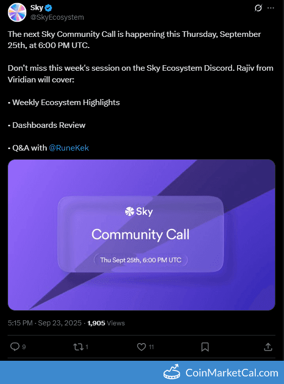 Sky Ecosystem Sky Community Call September 25, 2025