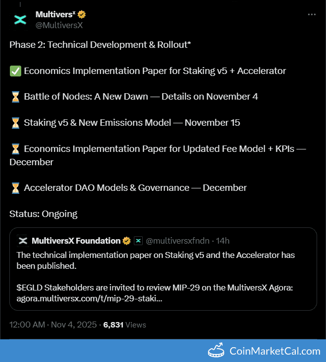 MultiversX Economics Implementation