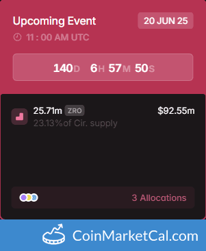 LayerZero (ZRO) 25.71M Token Unlock