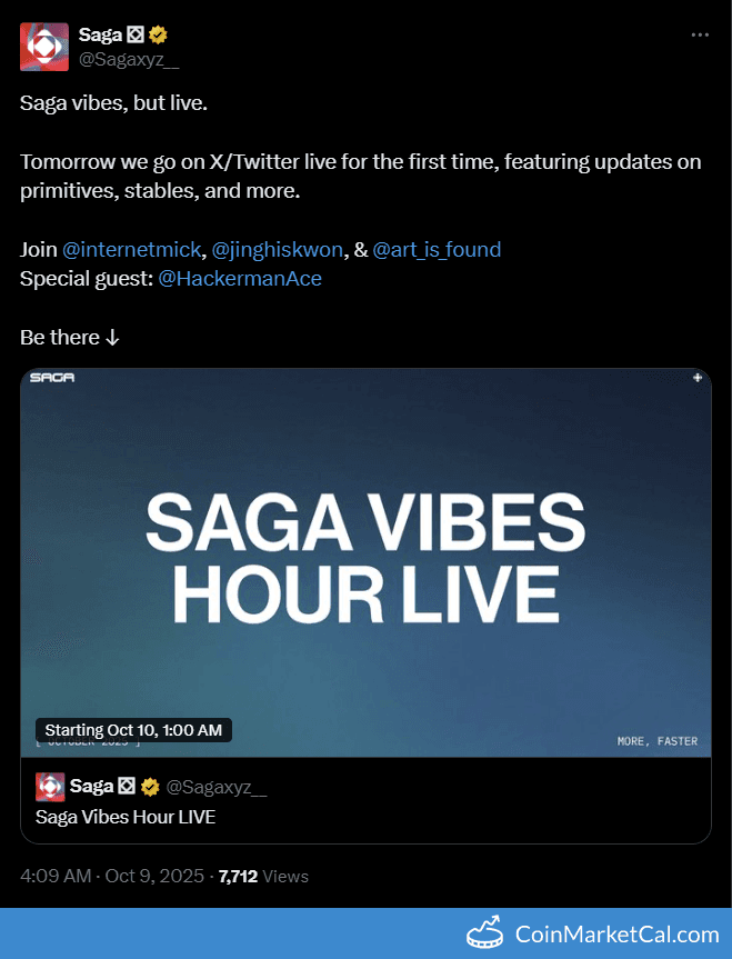 Saga Team Update: Saga Vibes