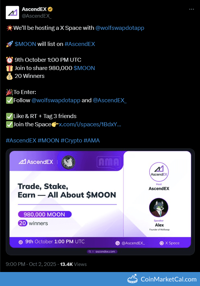 AscendEX X Space with @wolfswapdotapp