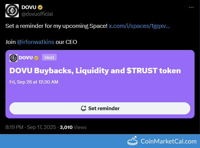 DOVU X Spaces with CEO