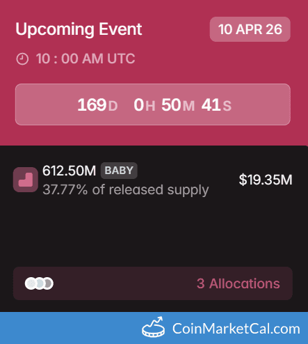 Babylon 612.5MM Token Unlock