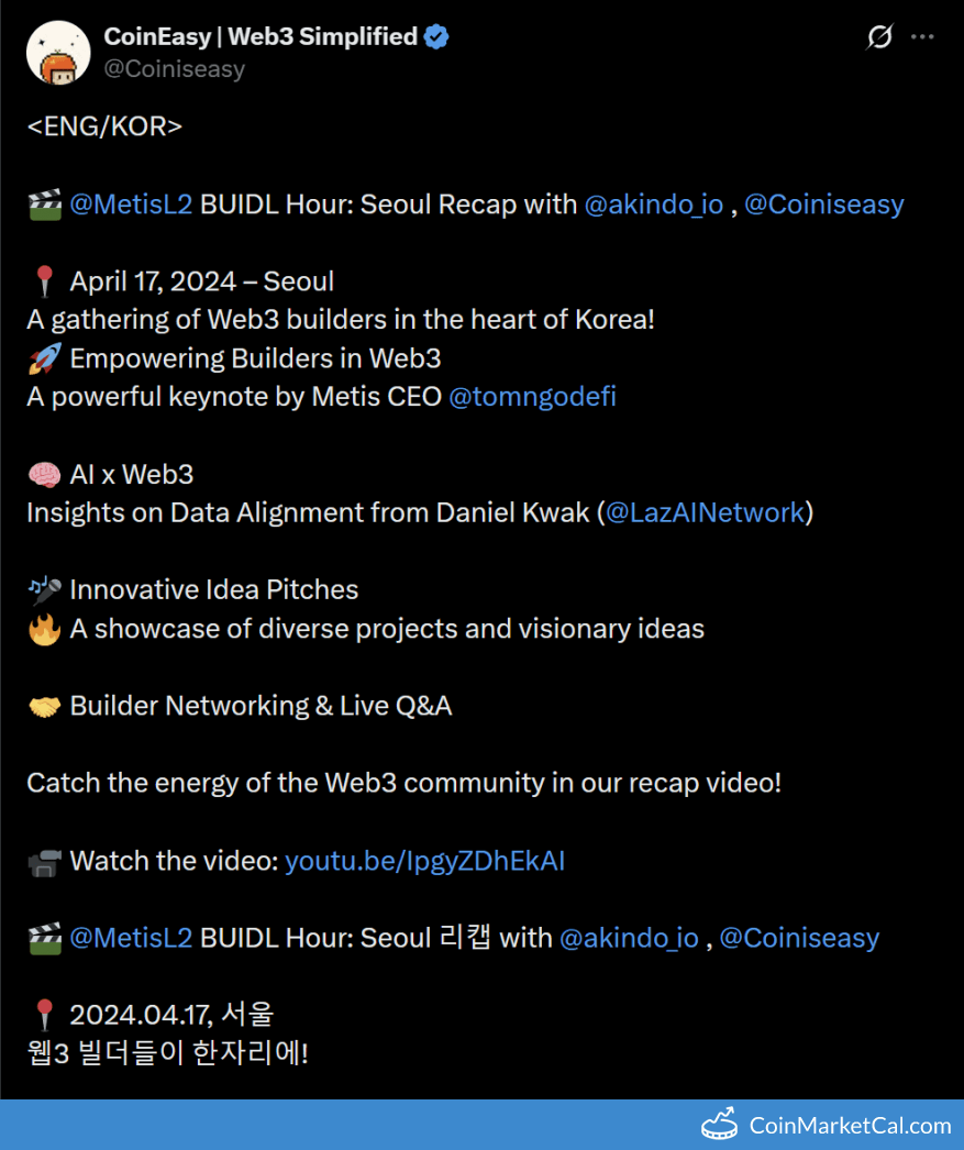 BUIDL Hour Seoul: A Web3 and AI Convergence Event
