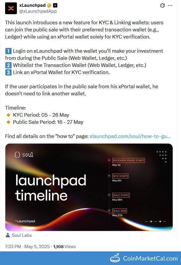 Soul Protocol Public Sale on xLaunchpad