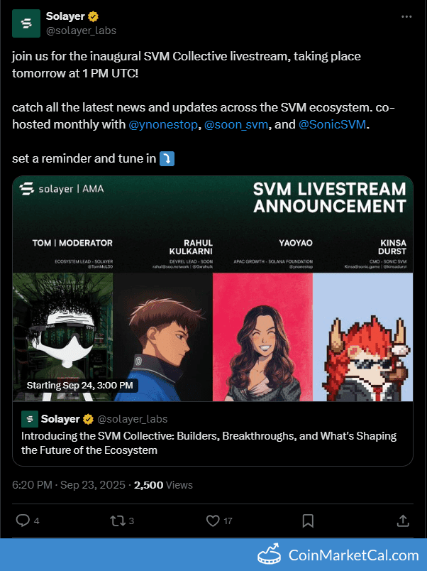 Solayer SVM Collective Livestream