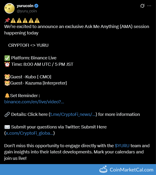 YURU COIN AMA with CryptoFi