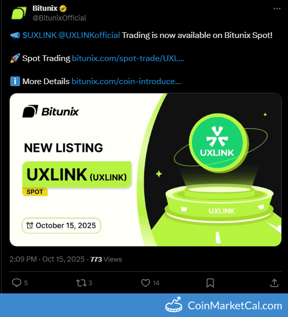 Bitunix Listing UXLINK Token