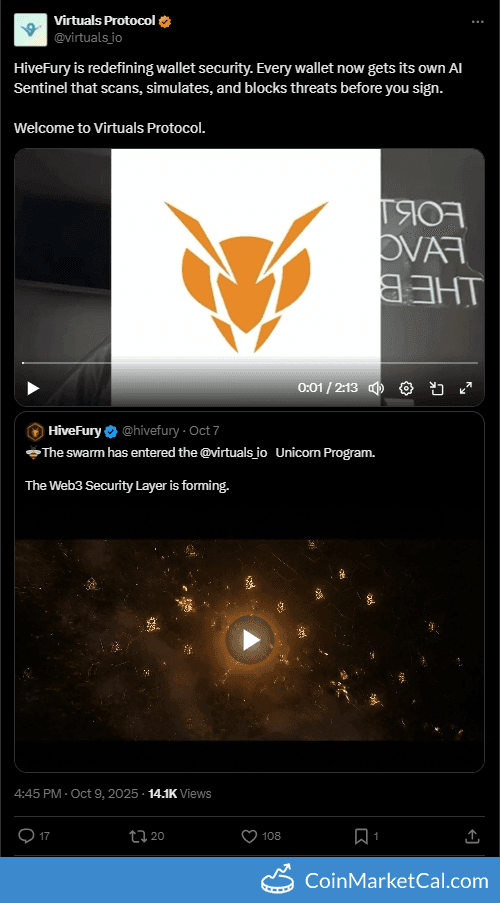 HiveFury Joins Virtuals Protocol Unicorn Program