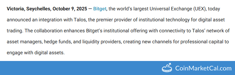 Bitget Integrates with Talos to Expand Institutional Access
