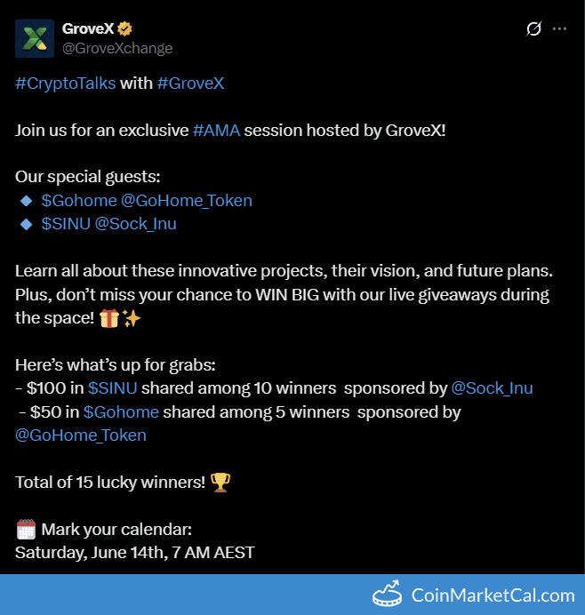Crypto Talks AMA with GroveX 
