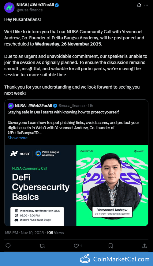 NUSA Community Call with Pelita Bangsa Co-Founder