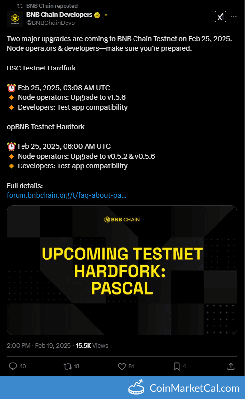 BNB Chain Testnet Upgrade