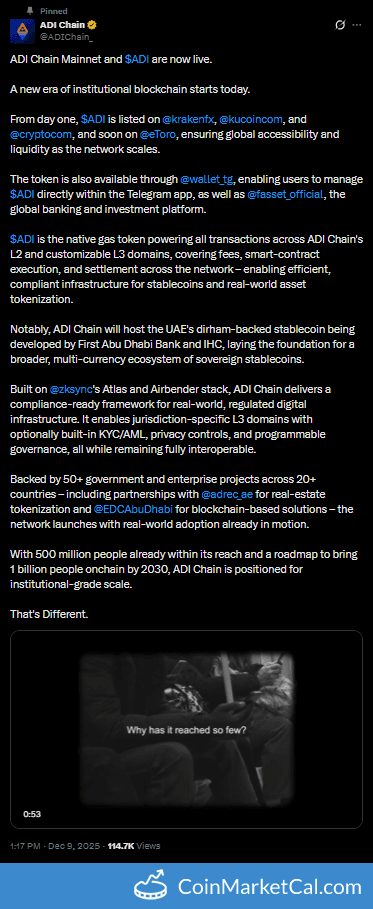 ADI Chain Mainnet Launch