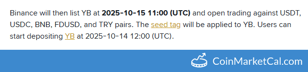 Binance Listing of Yield Basis (YB) on 2025-10-15