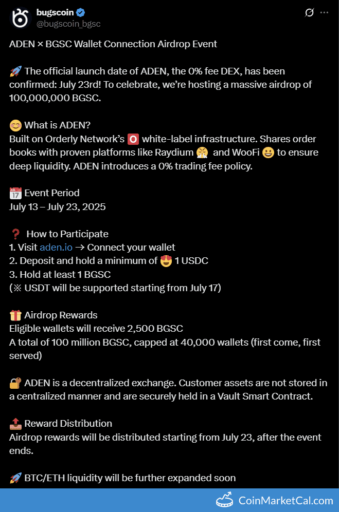 ADEN x BGSC Airdrop Event