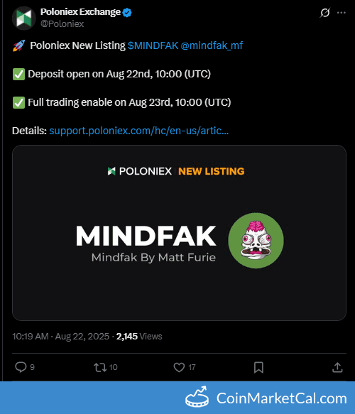 New Listing: Mindfak (MINDFAK) on Poloniex