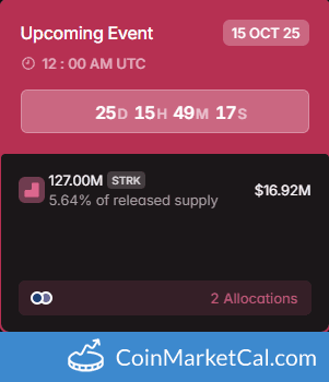 Starknet 127MM Token Unlock