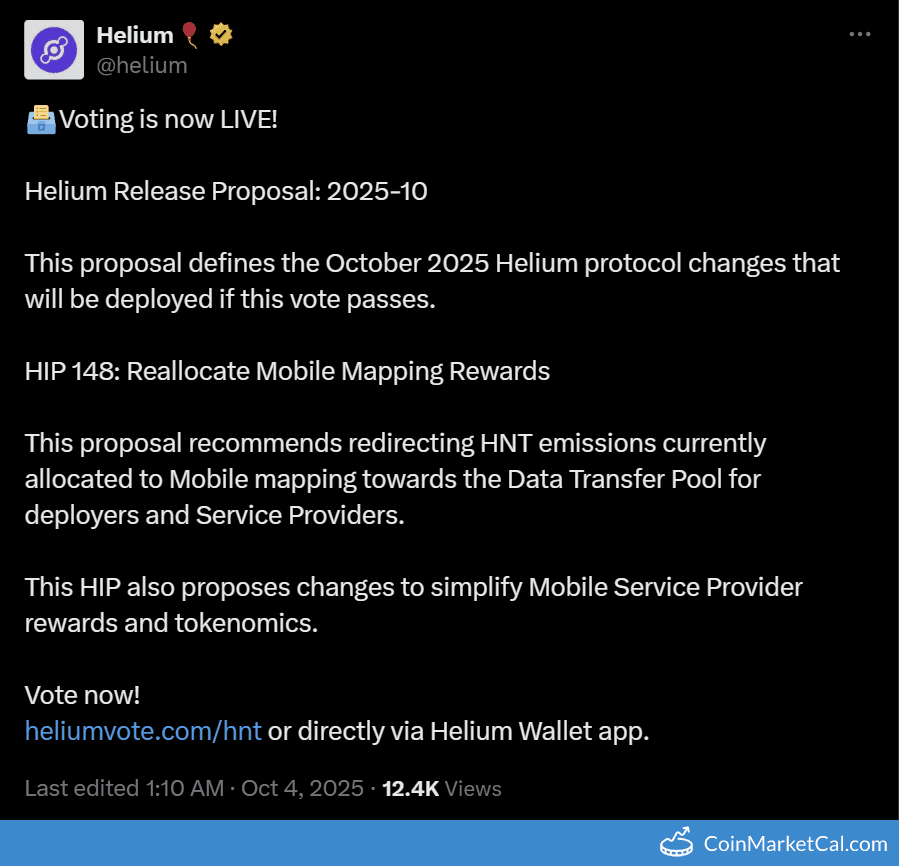 Helium HIP 148 Vote