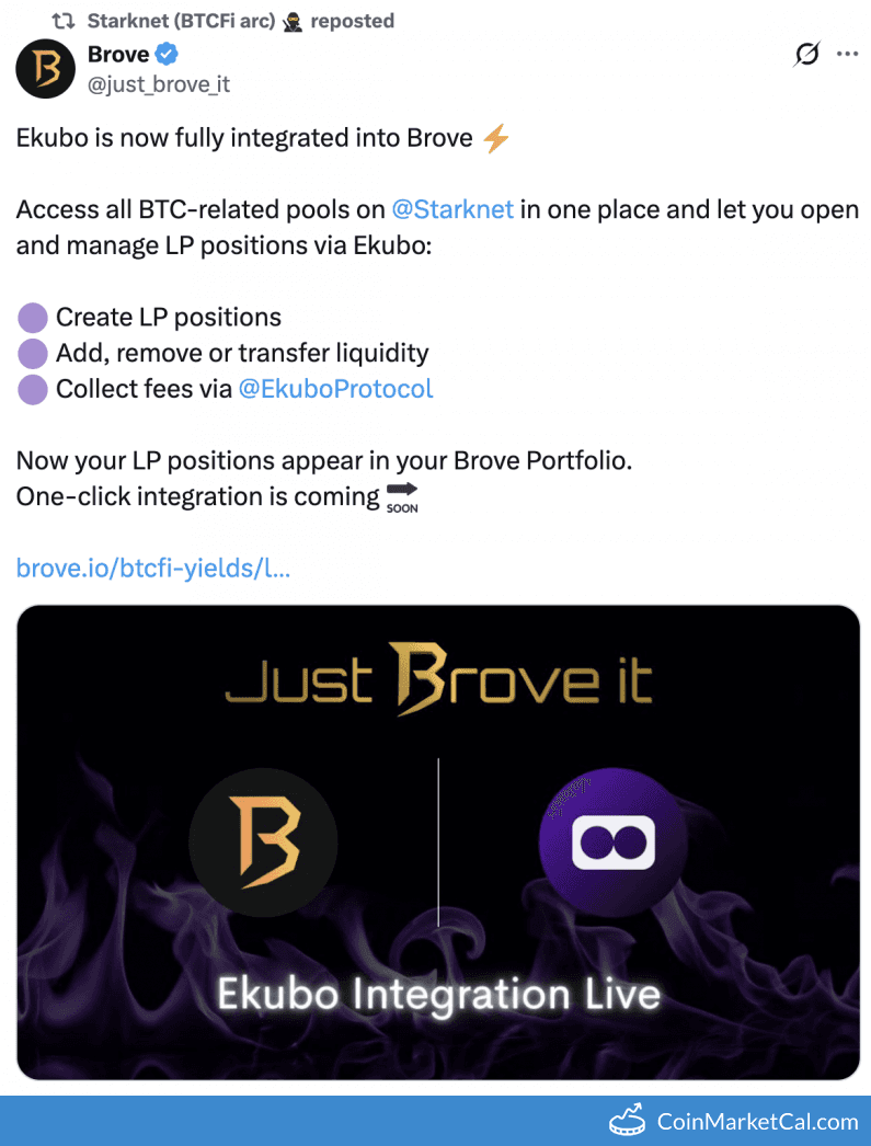 Ekubo Protocol & Brove Integration