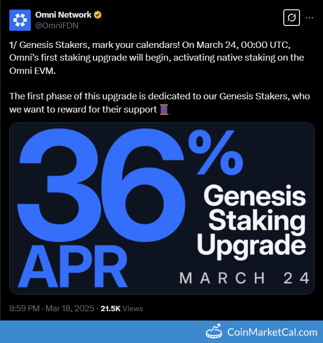 Omni’s first staking upgrade