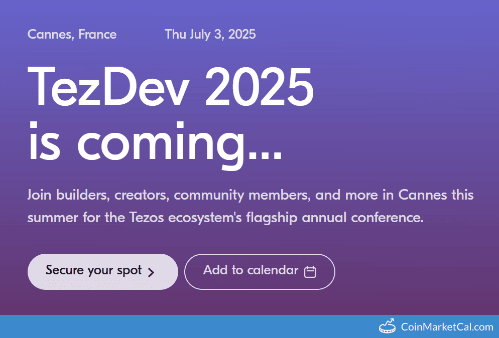 TezDev 2025: Tezos Ecosystem Conference