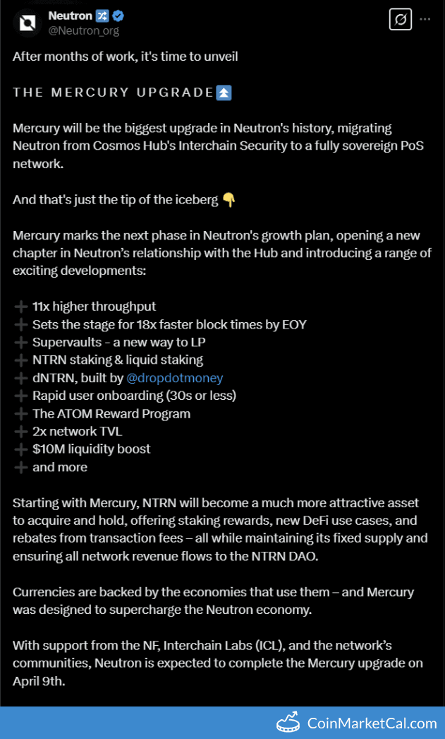 Neutron Mercury Upgrade