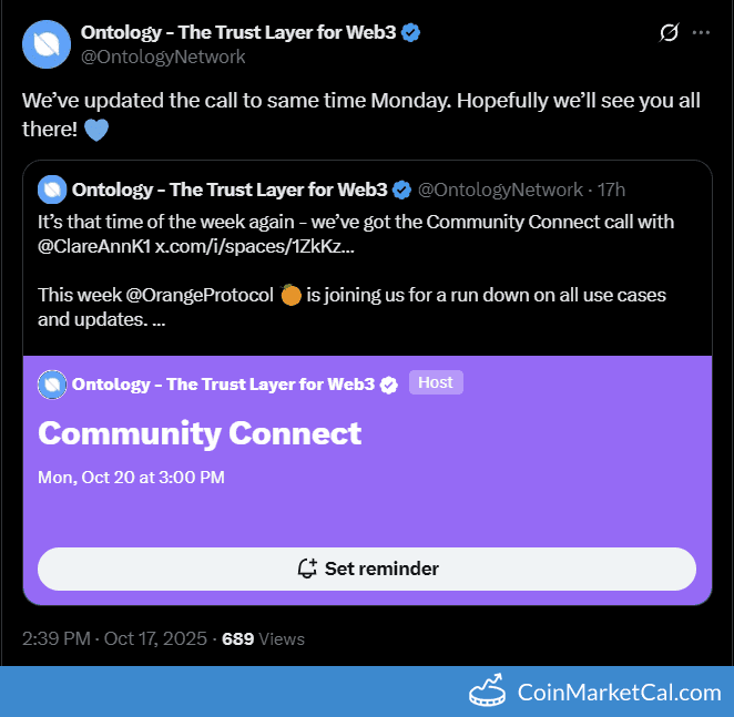 Ontology Community Connect Call with Orange Protocol
