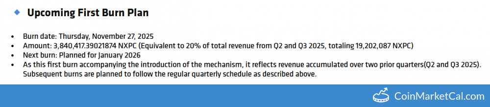 Nexpace 3.84MM Token Burn