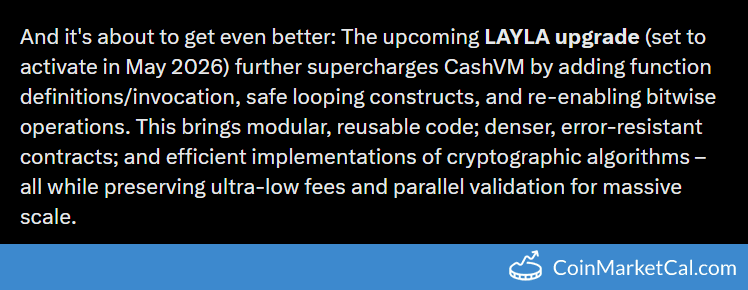 Bitcoin Cash LAYLA Upgrade