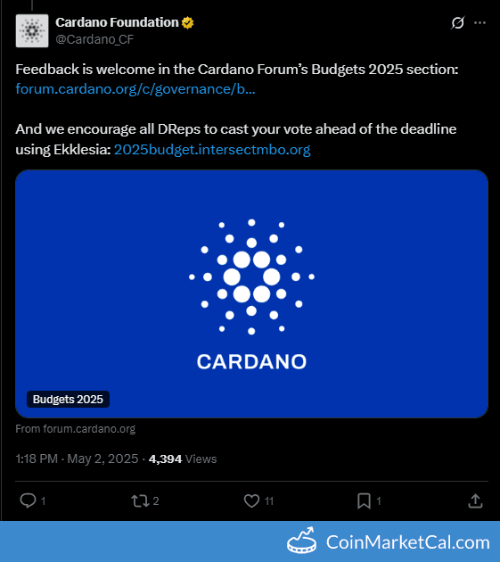 Cardano 2025 Budgets Vote