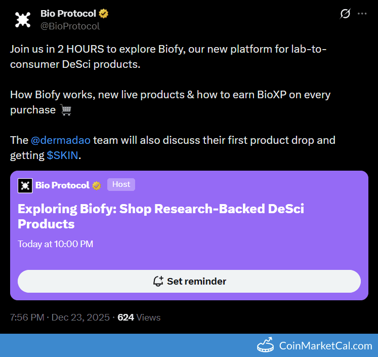 Bio Protocol Biofy X Spaces