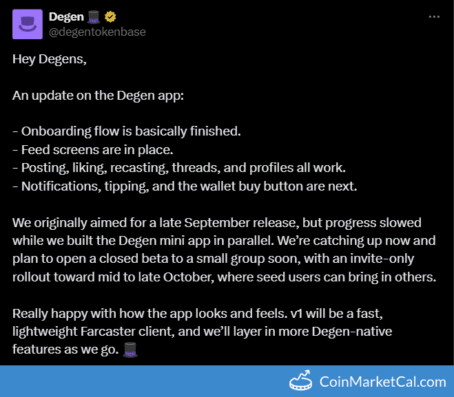 Degen Degen App Invite Rollout