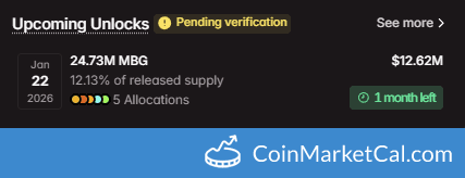 MultiBank.io MBG 24.73M Token Unlock