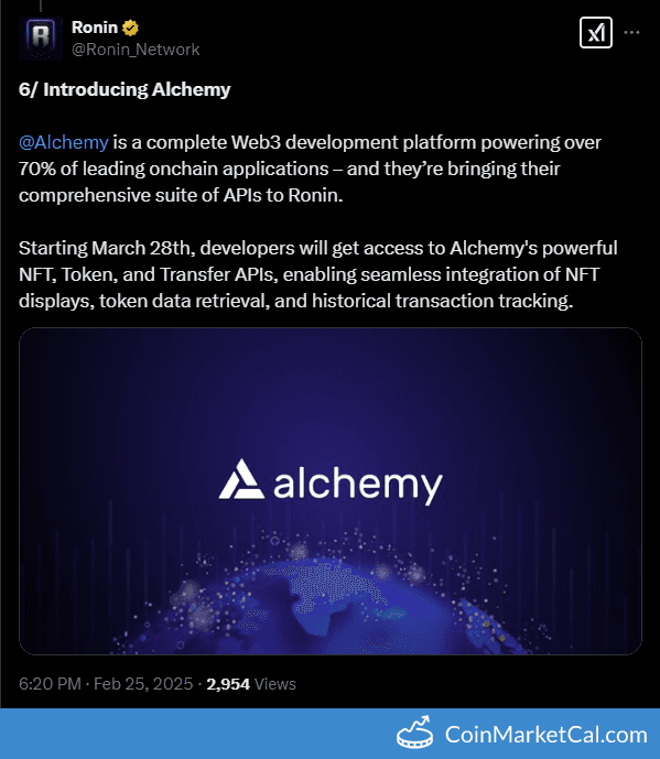 Ronin Network Alchemy Integration