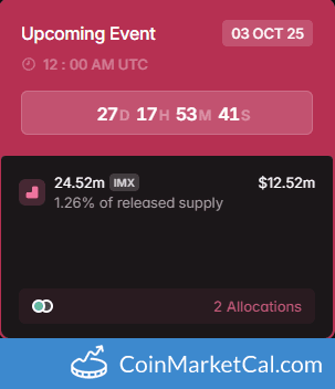Immutable 24.52MM Token Unlock