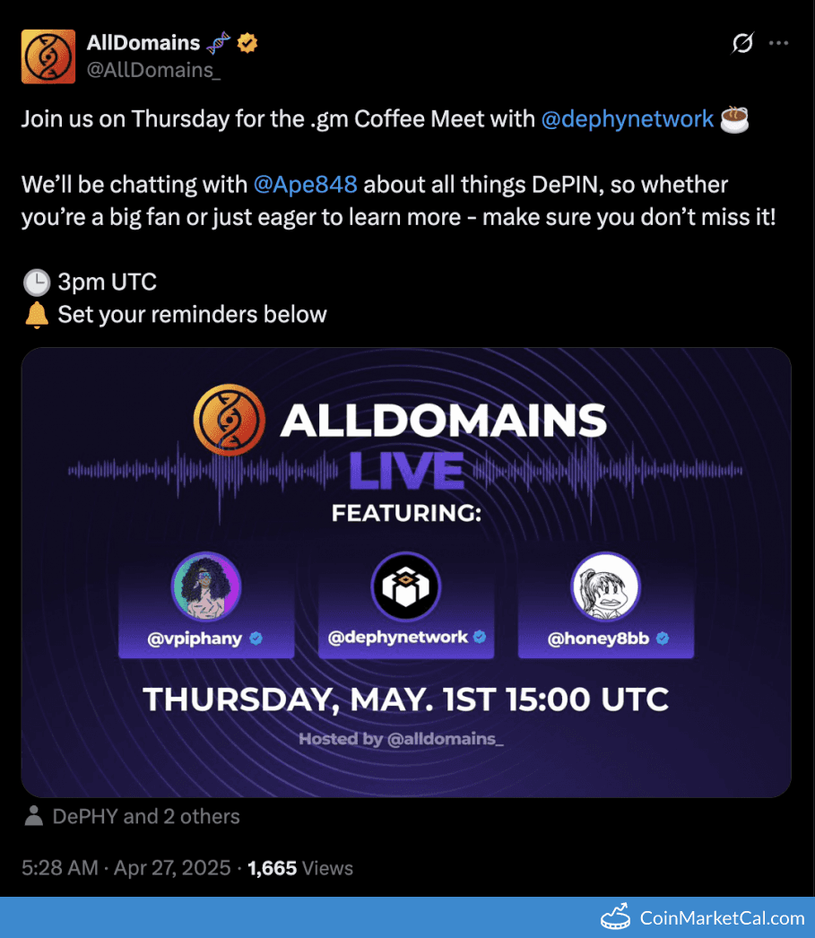 AllDomains gm Coffee Meet 