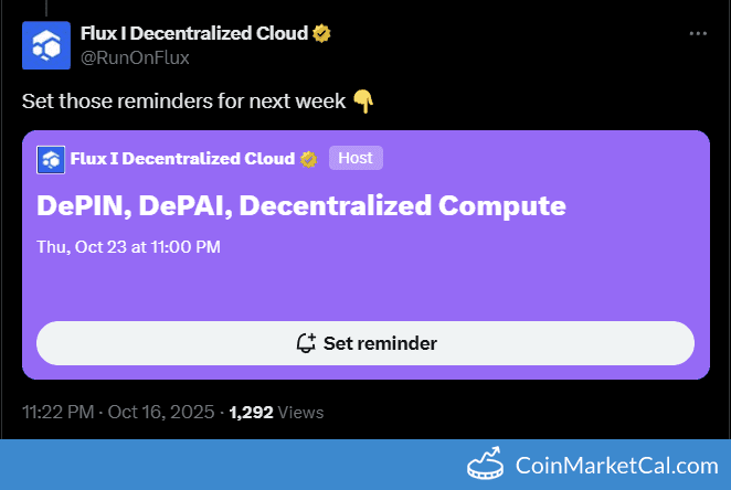 Flux X Spaces: DePIN, DePAI, Decentralized Compute