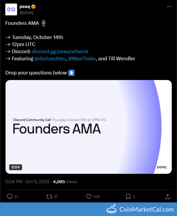 peaq Founders AMA Session