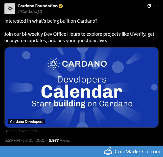 Cardano Developers' Office Hours 