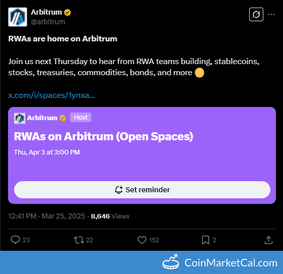 Arbitrum (ARB) X Spaces about RWAs