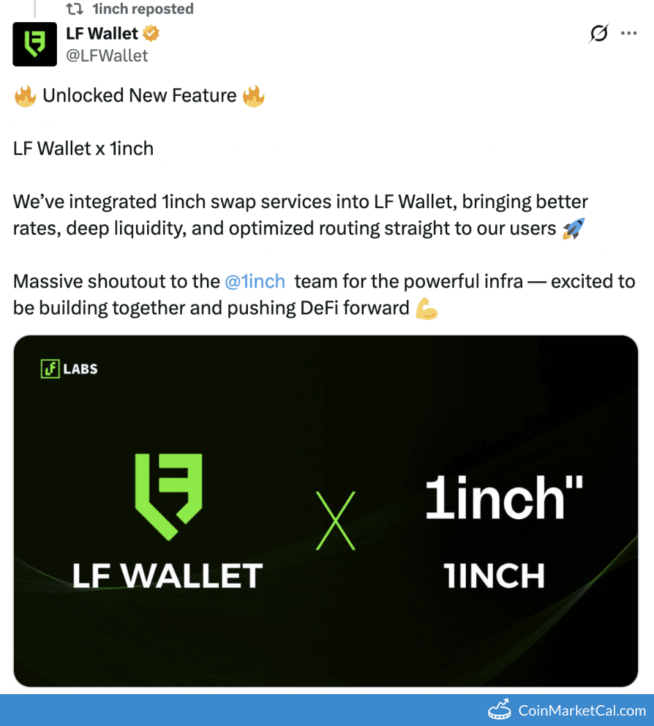 LF Wallet Integration with 1inch Swap