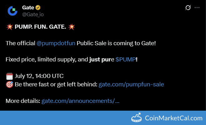 Public Sale of $PUMP Tokens