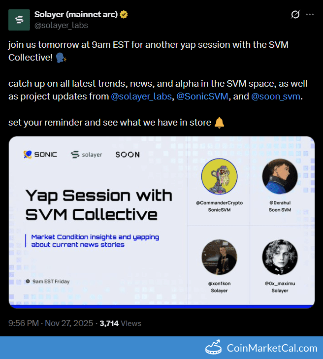 Solayer SVM Collective Yap Team Update