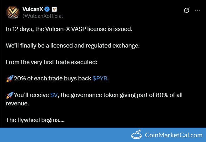 Vulcan-X VASP License Issuance 
